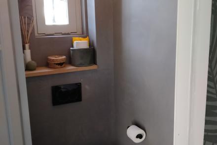 beton cire in toilet